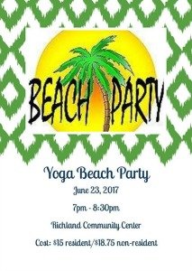 yoga beach party
